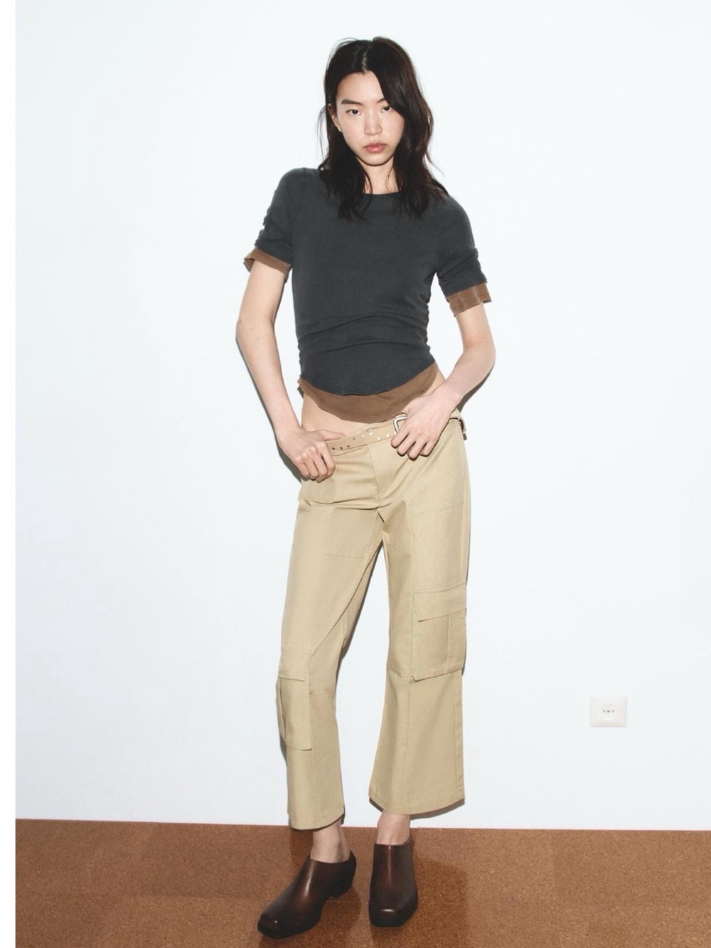 Straight Leg Ankle Pants with Pockets